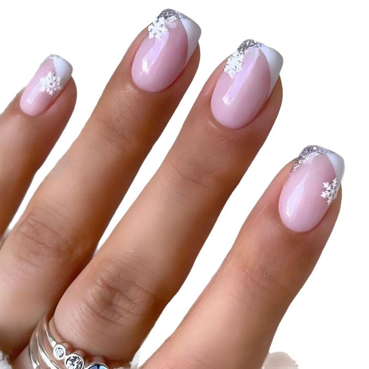 Creative Floral Snowflake Nail Art Kalsten