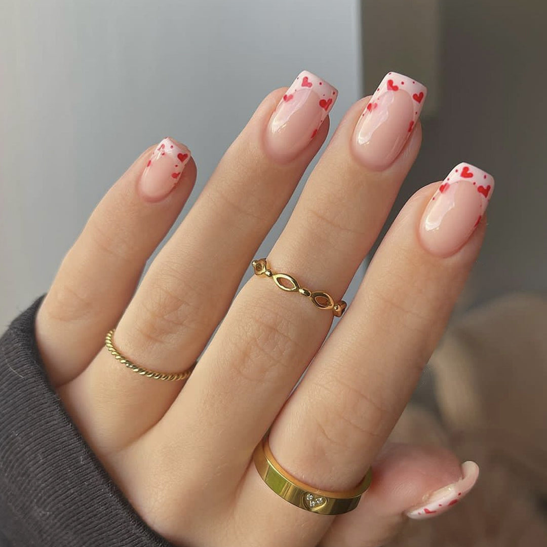 Heart-Accent Nail Art Set Kalsten