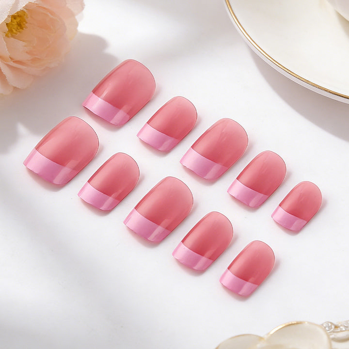 Stylish French Tip Gel Nails Kalsten