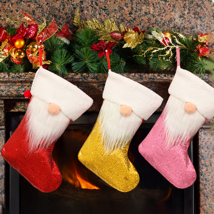 Festive Plush Christmas Stocking Set