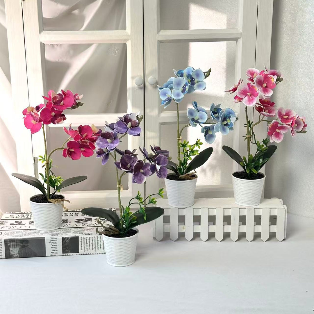 Artificial Orchid Arrangement for Decorative Indoor Display