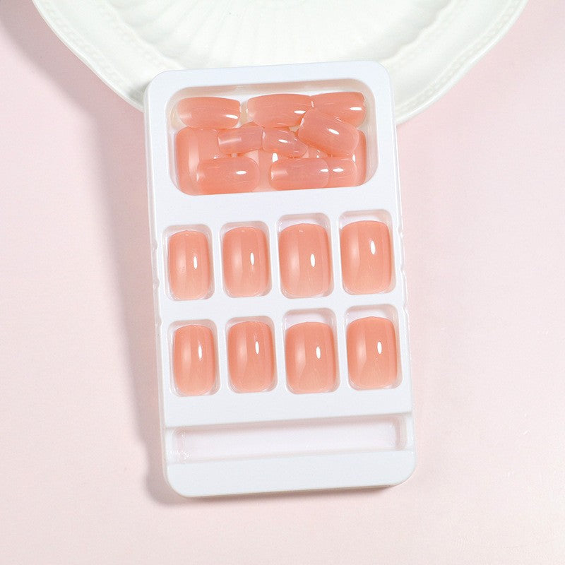 Natural Glossy Press-On Nail Set Kalsten