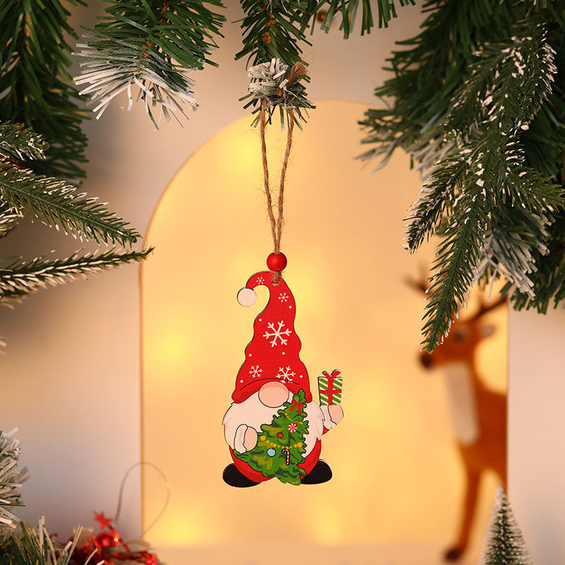 Wooden Christmas Gnome Ornament Kalsten