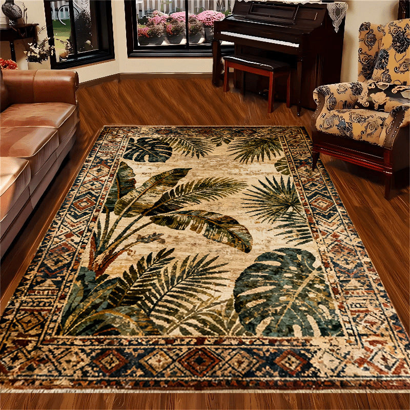 Vintage-Inspired Botanical Area Rug