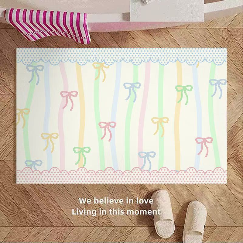 Playful Cartoon Apple-Themed Area Rug Kalsten