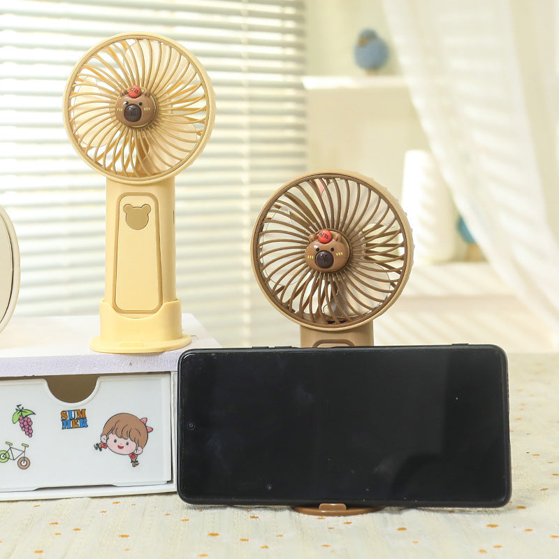Portable hand fan with USB charging function and cute animal design Kalsten