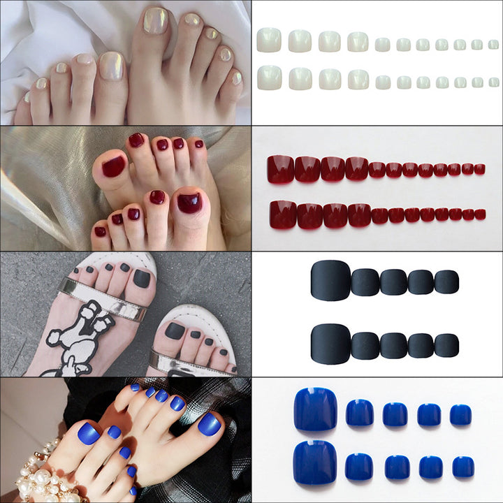 Premium Decorative Press-On Toenails Kalsten