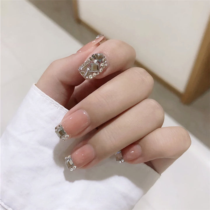 Decorative Rhinestone Press-On Nails 1790727083