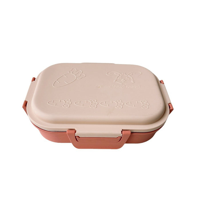Carrot-Themed Multi-Compartment Lunch Box