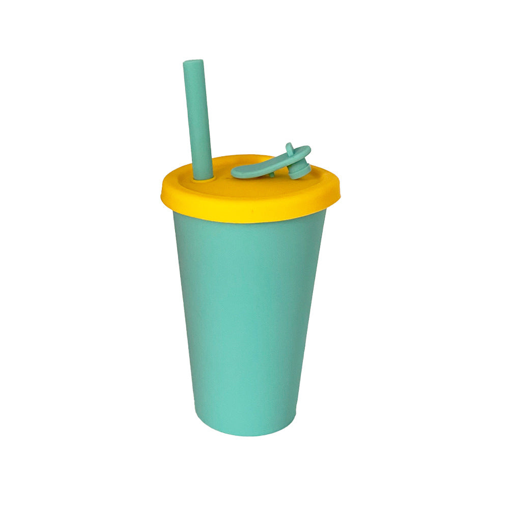 Women Silicone Drink Cup with Lid and Straw Kalsten