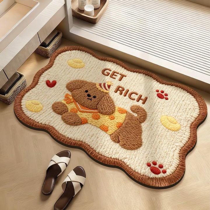 Decorative Dog-Themed Area Rug