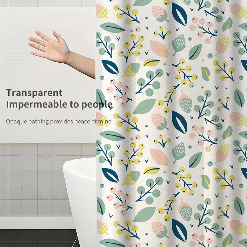 Floral Print Shower Curtain Kalsten