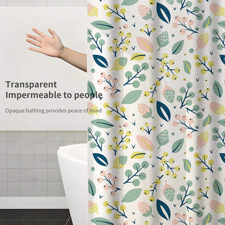 Floral Print Shower Curtain Kalsten