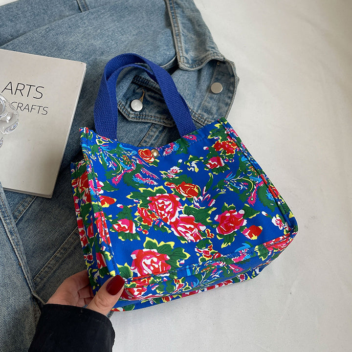 Floral Print Shopping Tote