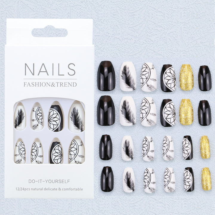Artistic Graphic Press-On Nail Set Kalsten