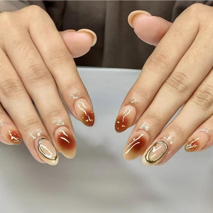 DIY Elegant Press-On Nail Art Set Kalsten