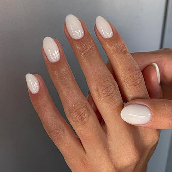 Elegant Glossy Almond-Shaped Press-On Nails Kalsten