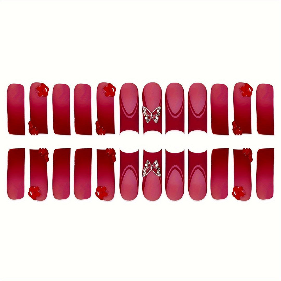 Decorative Press-On Nail Set Kalsten