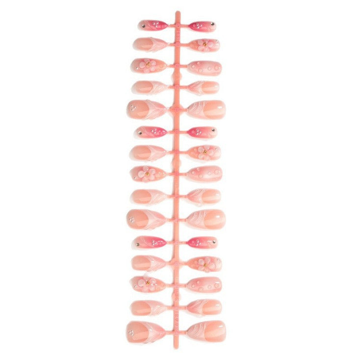 Elegant Floral Design Fake Nails Kalsten