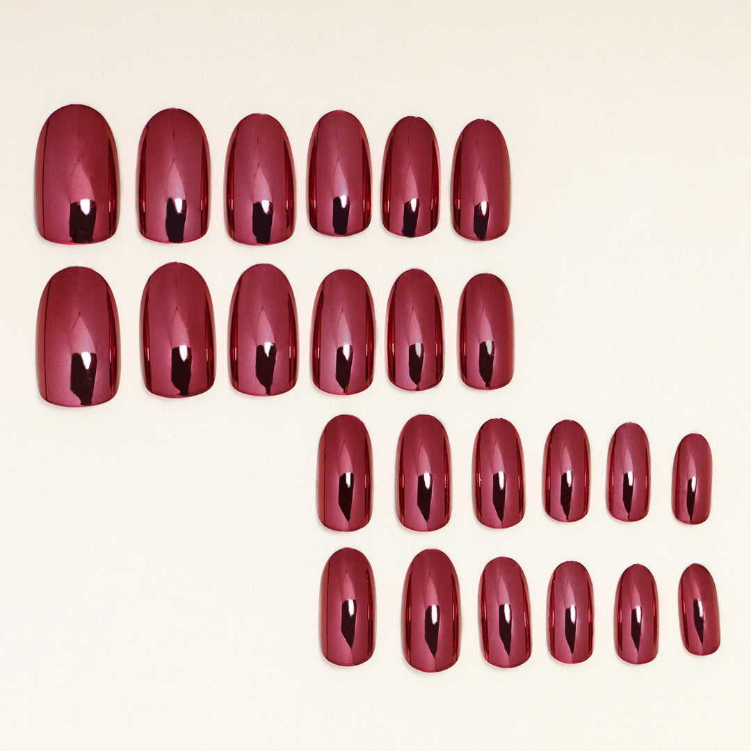 Luxury Glossy Almond-Shaped Press-On Nails Kalsten