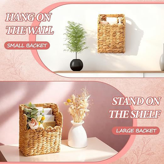 Decorative Woven Trash Bin Kalsten