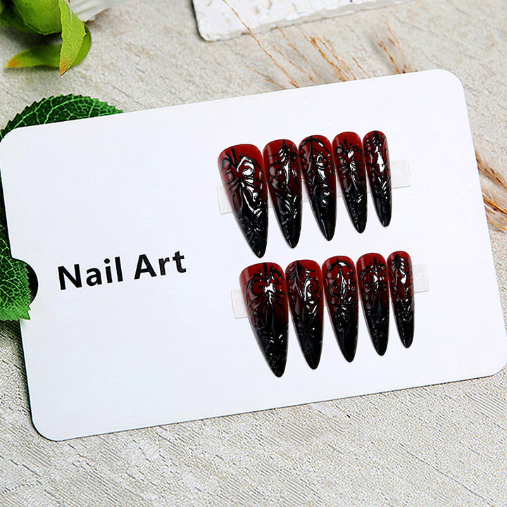 Artificial nails with elegant gothic pattern Kalsten