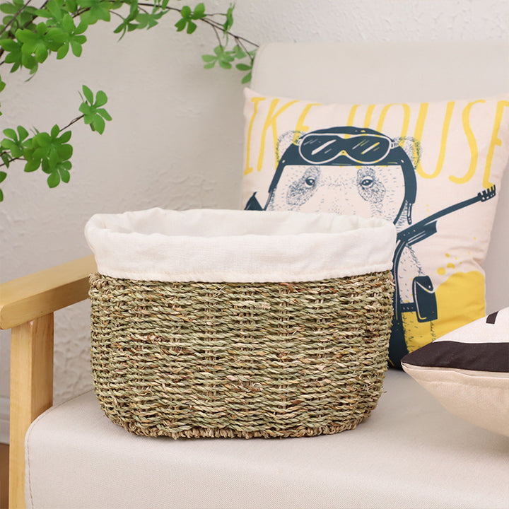 Handwoven Seagrass Storage Basket Kalsten