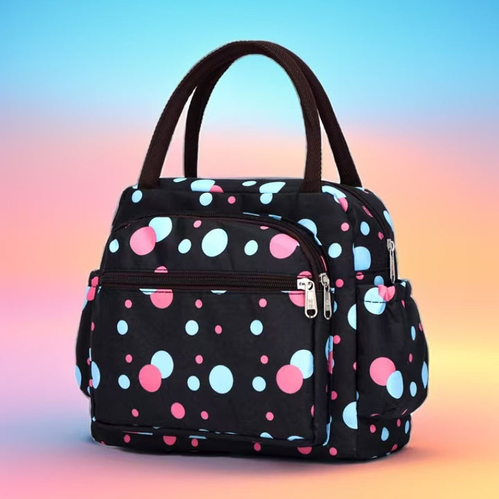 Cat Print Multi-Pocket Tote Bag Kalsten