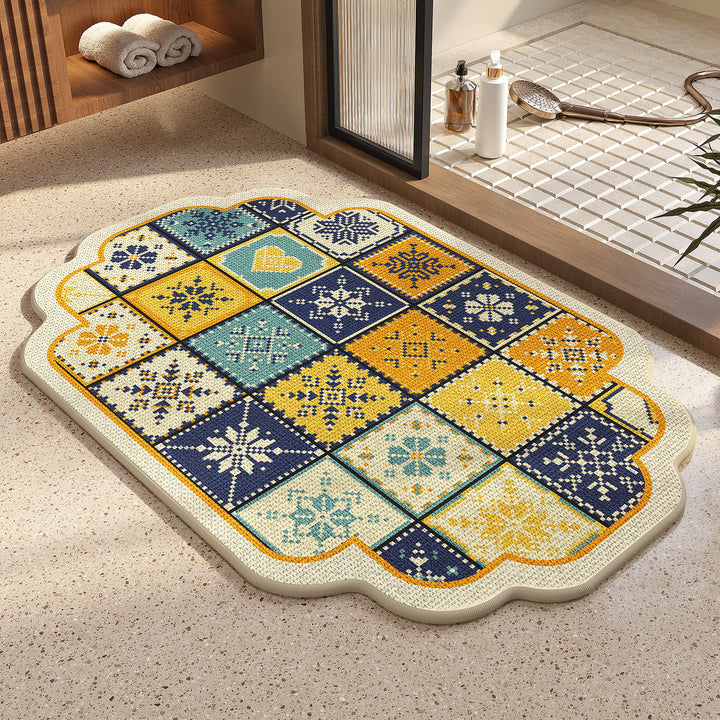 Vintage Mosaic Bath Mat