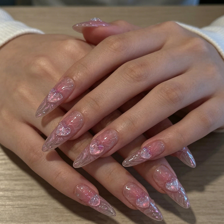 Artistic 3D Floral Nail Enhancements Kalsten