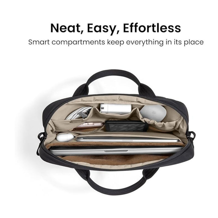 Padded Laptop Bag with Stylish Wave Pattern Kalsten