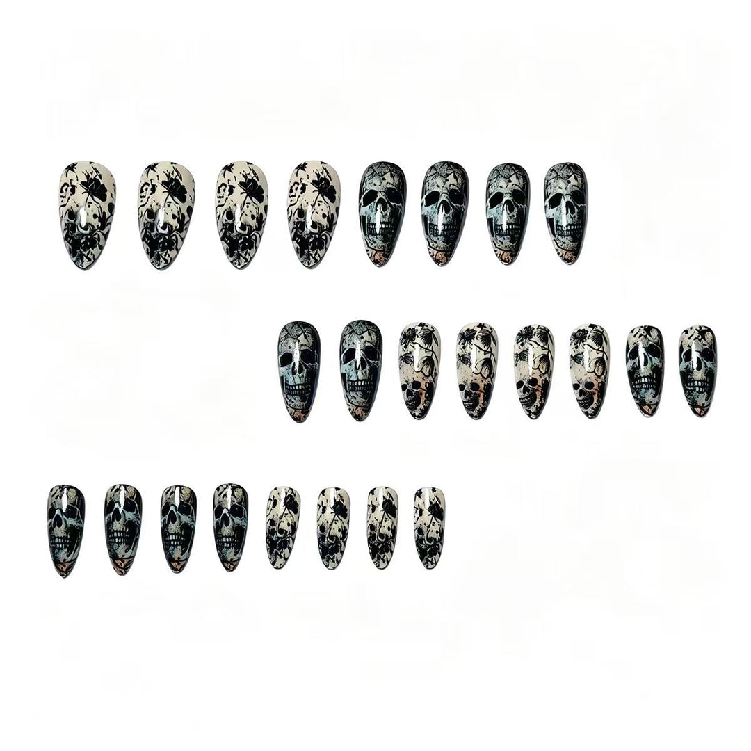 Art Nails in Creative Skull Design Kalsten