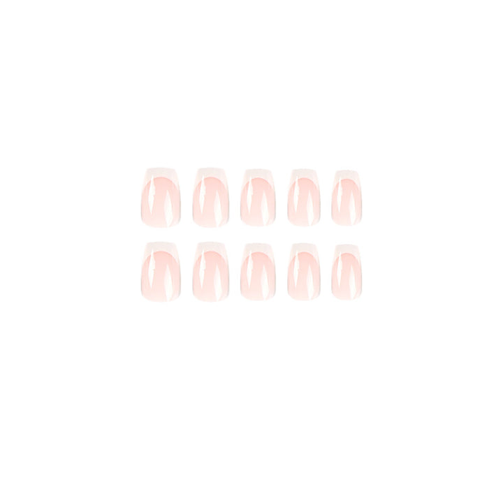 Elegant Nail Extensions with French Design Kalsten