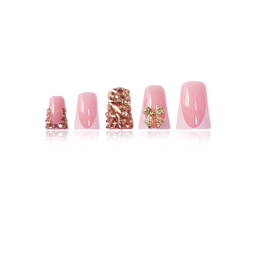Decorative Long Press-On Nail Set Kalsten