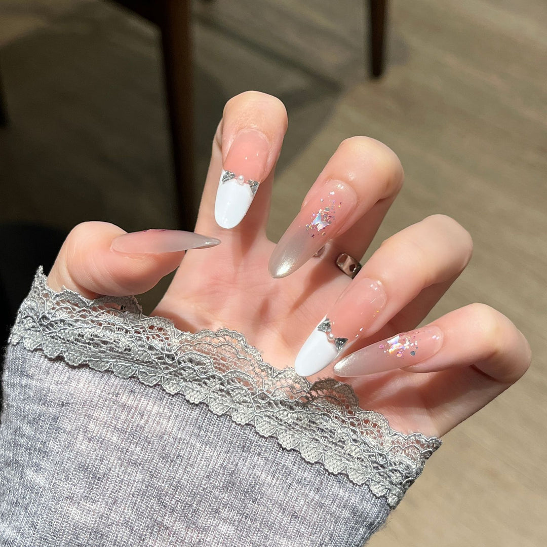 Premium Rhinestone-Embellished Nail Art Extensions Kalsten