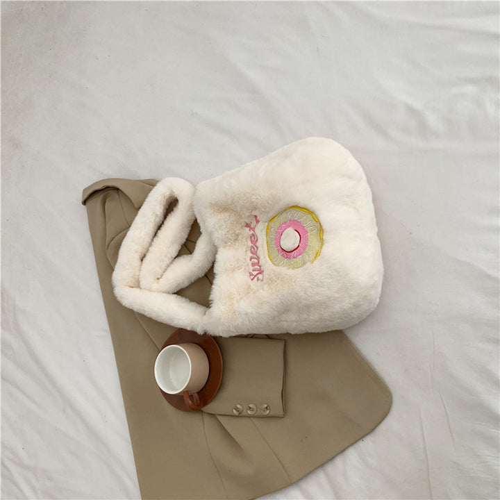 Plush Animal-Themed Tote Bag
