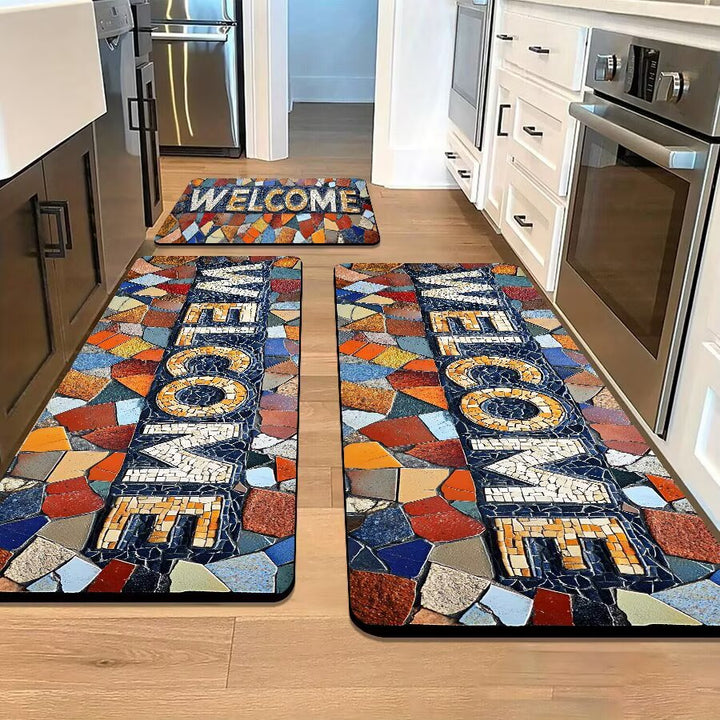 Stone-Inspired Decorative Area Mat Kalsten