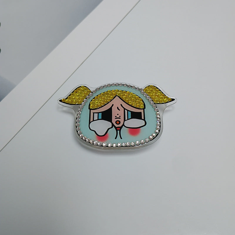Decorative Rhinestone Character Brooch Kalsten