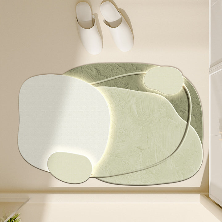 Floral-Inspired Decorative Bath Mat Kalsten