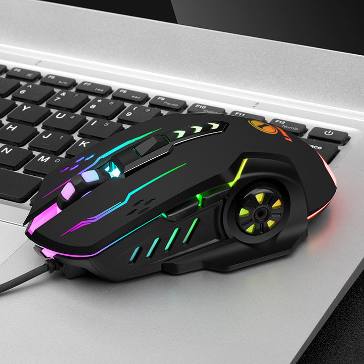 Men's High-Precision RGB Wired Gaming Mouse with Customizable Features Kalsten