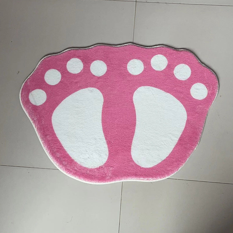 Cute Footprint Bath Mat