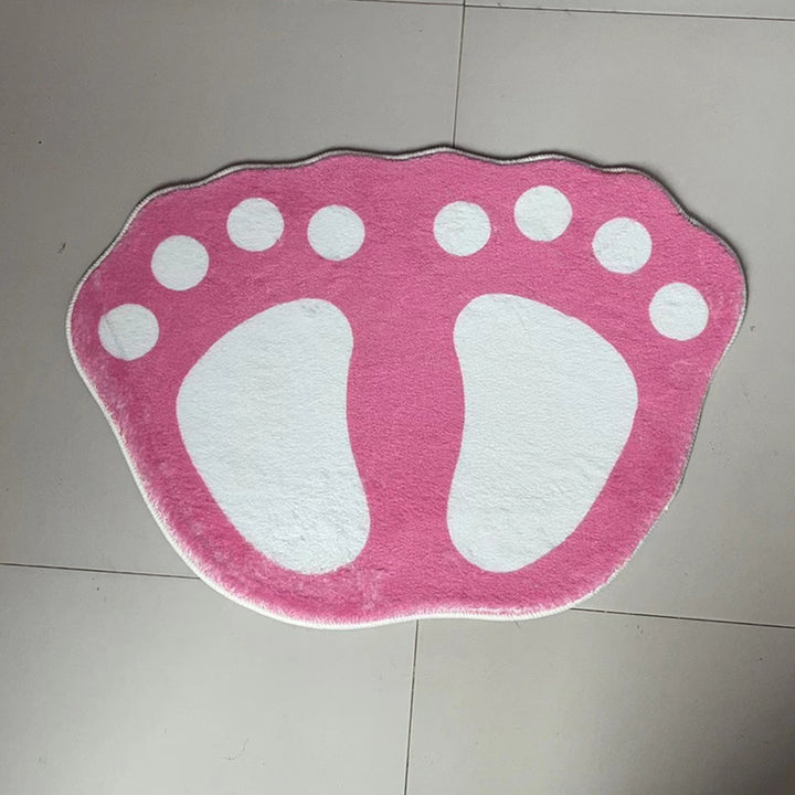 Cute Footprint Bath Mat