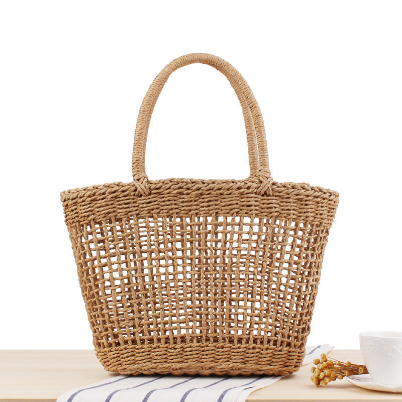 Braided Tote Bag Made of Natural Material Kalsten