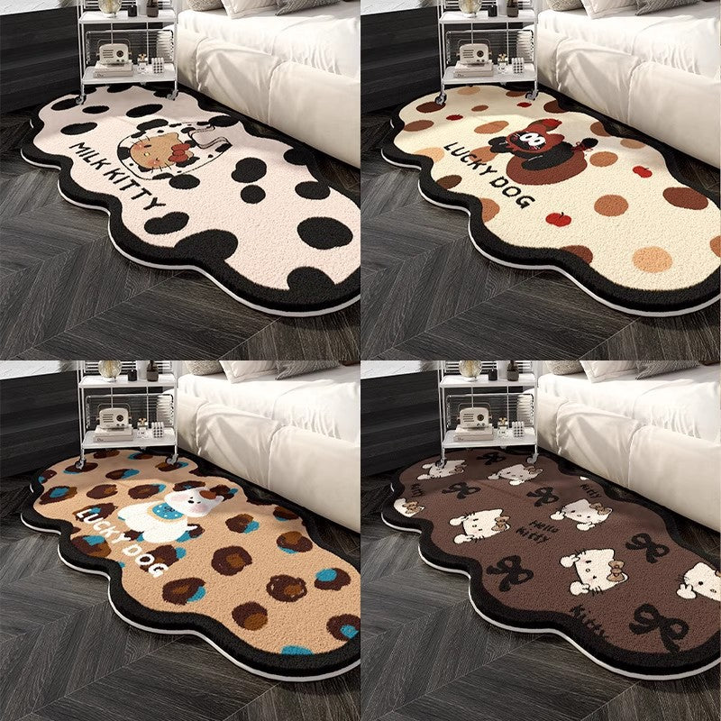 Cute Cartoon-Themed Plush Area Rug