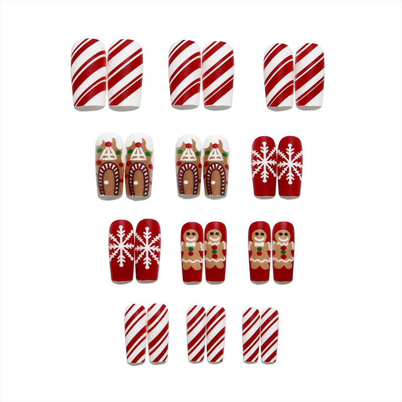 Creative nail art set with festive Christmas design Kalsten