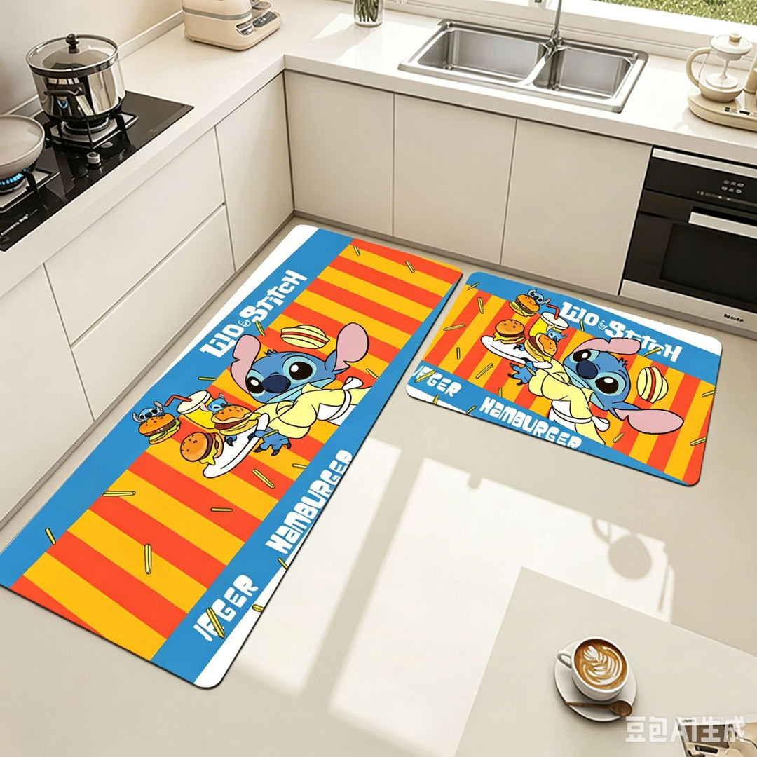 Animated Character Kitchen Mat Set