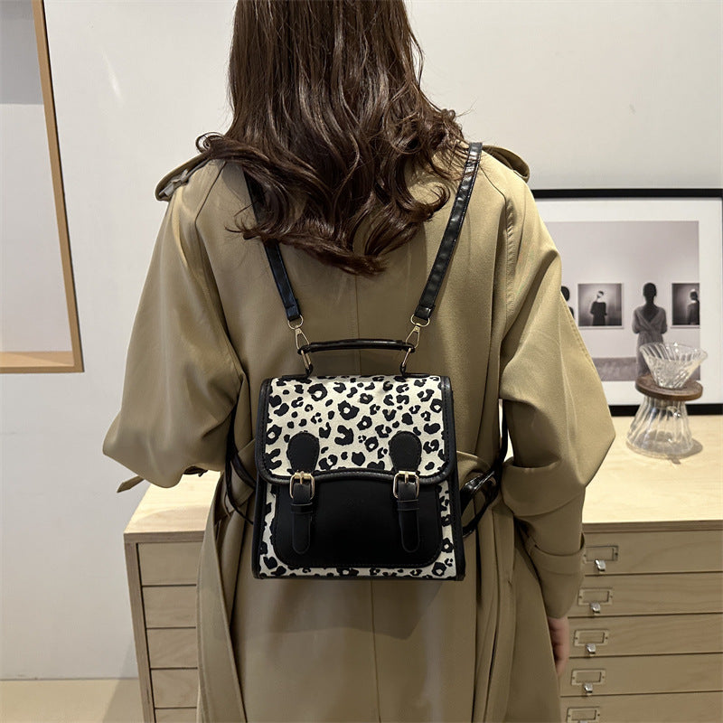Chic Leopard Print Satchel Crossbody Bag Kalsten