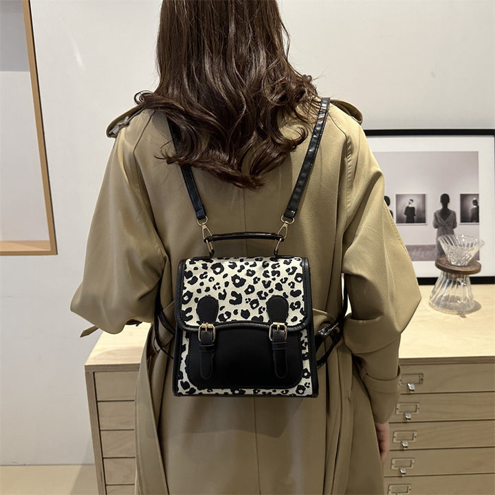 Chic Leopard Print Satchel Crossbody Bag Kalsten