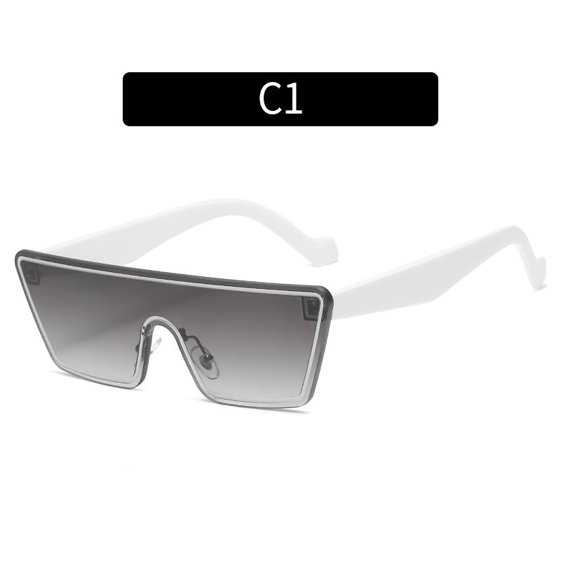 Oversized Geometric Sunglasses Trendy Design
