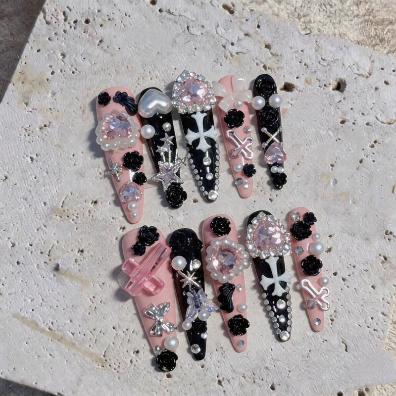 Gothic Decorative Press-On Nail Art Set